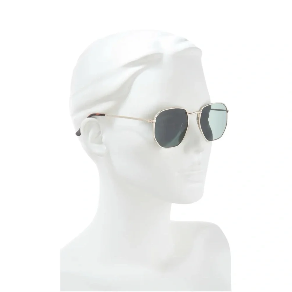 Gradient Round UV Protection Gold Frame Sunglasses